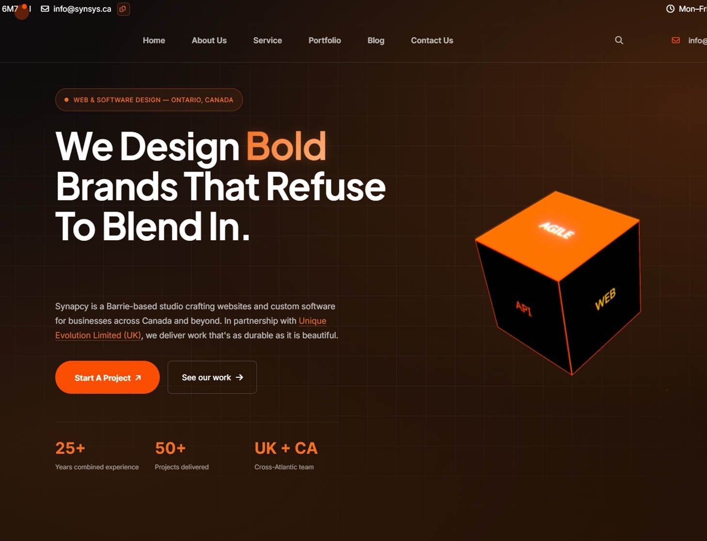Synsys — polished brand marketing site